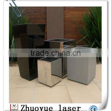 indoor square planter/outdoor garden plant pot/stainless steel flower pot