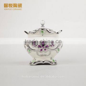Wholesale High Quality Golden Ashtrey, Porcelain Astray With Lid photo-3