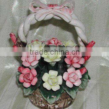 Ceramic Flower Basket