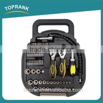 TOPRANK Alibaba Trade Assurance 64 Piece Household Combination Tool Set,Tool Kit Set,Germany Design Hand Tool Set