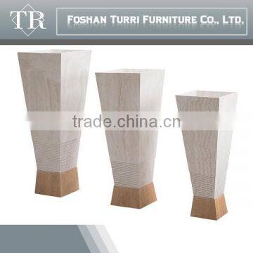 Modern White Travertine Marble Flower Stand for Sale