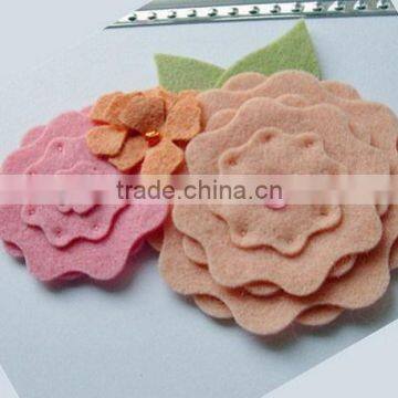 Hot new bestselling product wholesale alibaba handmade Felt Pink Flowers Weeding Braided Hair Headband made in China