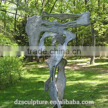 Hot abstract garden bronze statue decor best quality