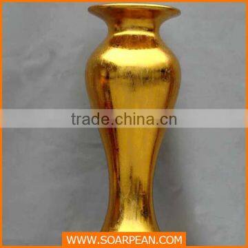 gold vase /wedding gold vase/long stem gold vase