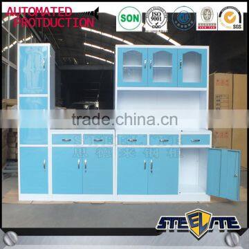 Hot sale steel kitchen furniture display kitchen cabinets for sale