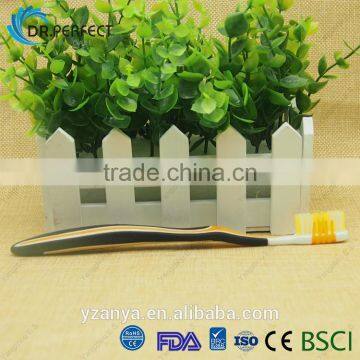 Dental Care Rubber Bristle Rubber Handle With Cleaner Adult Toothbrush photo-3