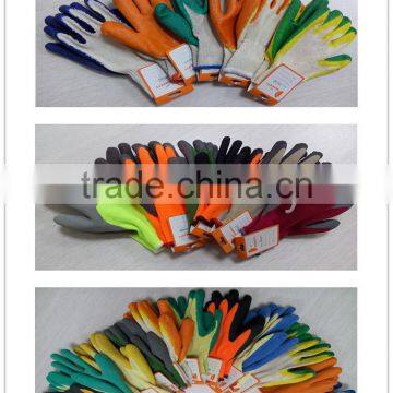 DDSAFETY 2017 Knitted With Latex Gloves Coating Latex Cotton Gloves Industrial Gloves photo-6