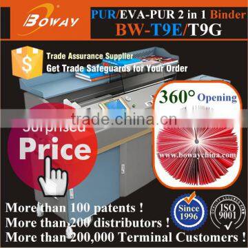 2016 BOWAY T9G 360 Degree Opening 2 in 1 EVA PUR Auto Bookbinding Machine photo-2