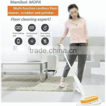 Electronic mop with wet and dry for polishing and waxer