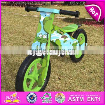 2017 New Design Original Work Cartoon Wooden Balance Bike Without Pedals for Toddlers W16C175 photo-5