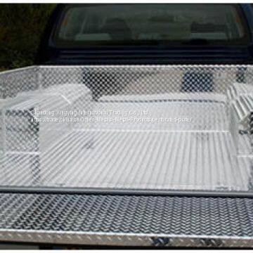 Checker Plate Resists Slip and Protects Safe