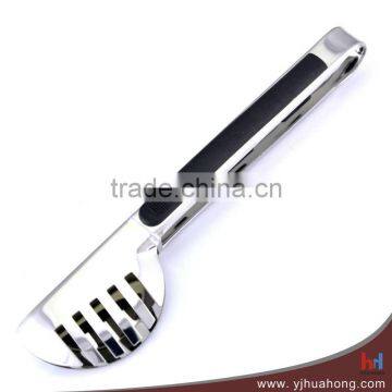 Anti Slip Handle Stainless Steel Food Serving Tongs,Salad Ice Tongs