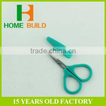 Factory Price HB-S3001 Round Tipped Baby Nail Scissors With Safety Cover photo-2