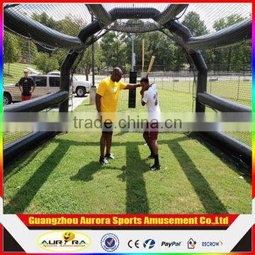 Hot sale inflatable baseball batting cage inflatable baseball pitch with nets