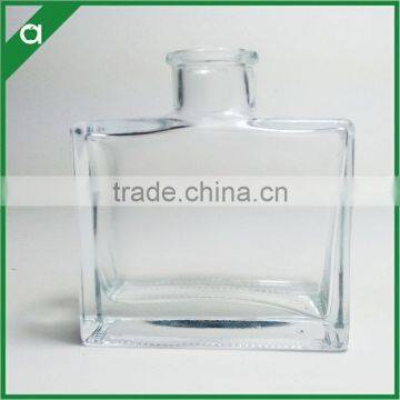 thin perfum glass bottle for 100ml reed diffuser oil with glass stopper