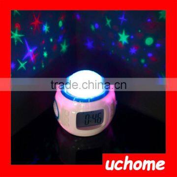 UCHOME Promotion Gifts Projection Moon Star Clock Manufactured Goods for Kids