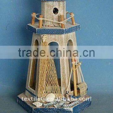 wooden nautical light house