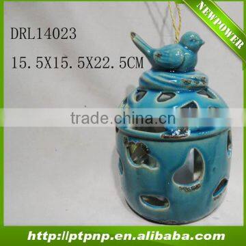 Wholesale animal design ceramic lantern