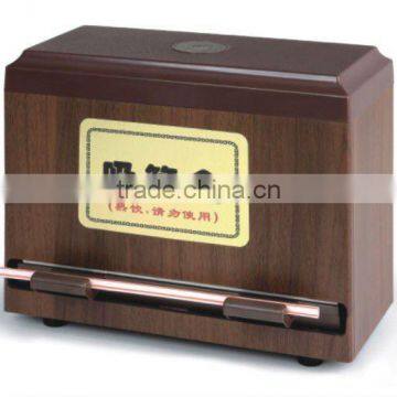 brown drinking straw dispenser/chopstick dispenser