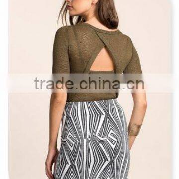 2015 New Fashion Hudson Contrast Mini Skirt for Ladies 51031# photo-4