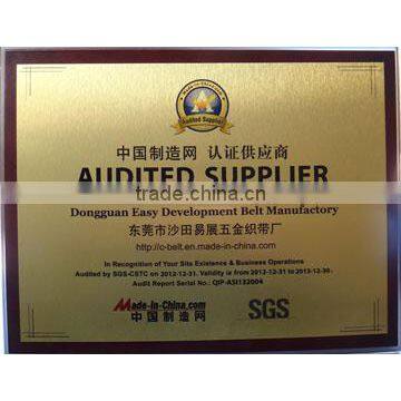 SGS audited certificate