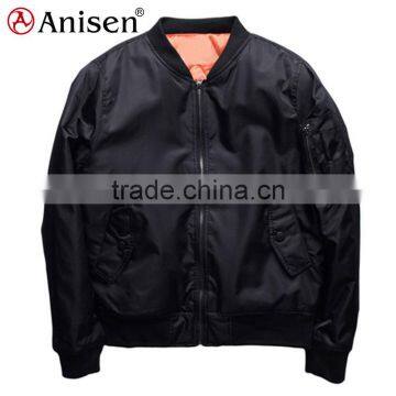 oem service waterproof taffeta bomber men coat