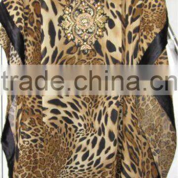 LEOPARD PRINT kaftan COVER UP