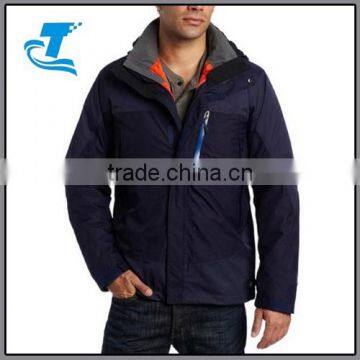 Winter outdoor waterproof breathable coat men purple jacket