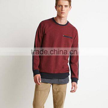 Stylish Wholesale Zip Pocket Plain Factory Sweatshirt photo-1