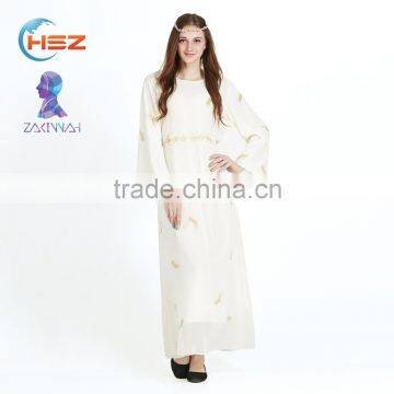 Zakiyyah 7001 Pretty Girls Malaysia Islamic Clothing Wholesale Dubai Fashion Muslim Kaftan Dress New Model Abaya in Dubai