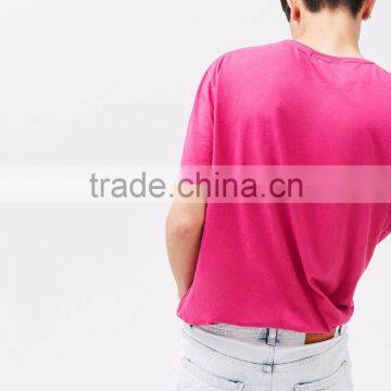 OEM Service Men Cotton Pink t Shhirt Manufacturing photo-2