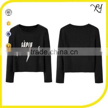 Custom Thin Cotton t Shirt Design Wholesale T-shirts Crop Top Women photo-2