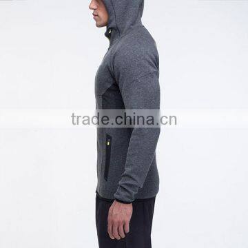 MEN MUSCLE FIT ZIPPER JACKET 2.0 GREY