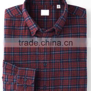 Top quality latest shirts design red black men flannel shirt new pattern shirts