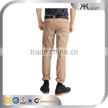 New Style Men Casual Pants Slim Fit Pencil Fit Chino Pants Trousers photo-2