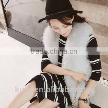 New Winter Genuine Fox Fur Vest Women's Full Pelt Waistcoat Warm Fashion Short Gilet photo-4