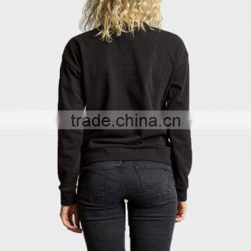 Women Black Hoodies Warm up Suits for Women Sequins Hoddies photo-2