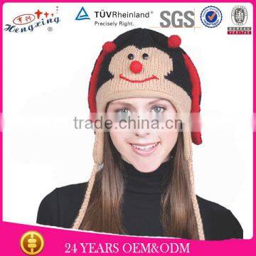 100% Wool New Fashion High Quality Animal Hat Knitting Pattern