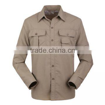 Juqian 2016 OEM Wholesale Colors High Quality Mens Classic Soft Textile Nylon Breathable Work Shirt Wholesale photo-3