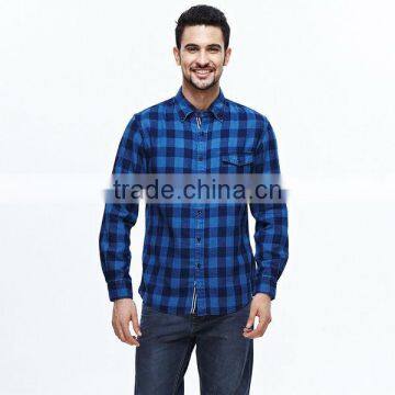 Custom Men Flannel Plaid Black And Red Check Casual Shirt photo-2