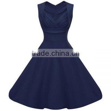 Walson Women Retro Popular Party Dresses Lady Tube Short V-neck Mini Casual Clothing Pinup Hip Hop Vintage Dress photo-5