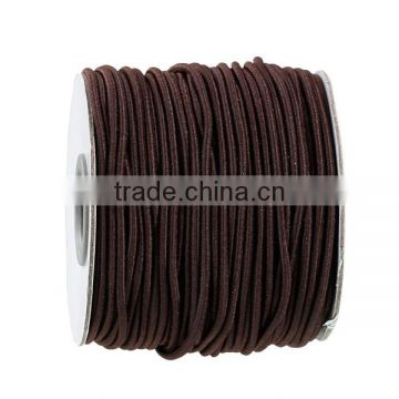 Polyamide Nylon Jewelry Thread Cord For Buddha/Mala/Prayer Beads Dark Coffee Elastic 2mm