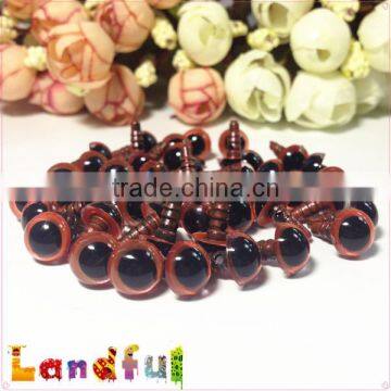 12mm Glitter Metallic Red Plush Fabric Animal Toys Plastic Eyes photo-4