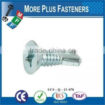 Made In Taiwan BDS Thread Type Countersunk Flat Head Cross Recessed Phillips Flat Head Self Drilling Screw photo-5