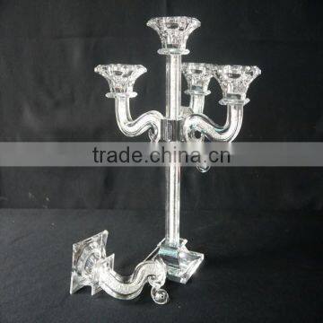 Handmade Modern 5 Head Crystal Candle Holders For Christams Holidays Home Decorative photo-2