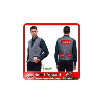 Men's waistcoat With High-Tech Electric Heating System Battery Heated Clothing Warm OUBOHK