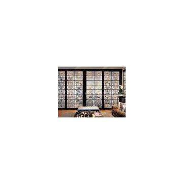 Safety Decorative Frosted Interior Glass Doors / Deep Carved Glass For Residential