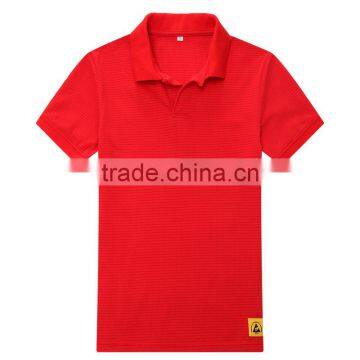 Comfortable Unisex Short Sleeve ESD T- Shirt of Low Triboelectric Voltage photo-3