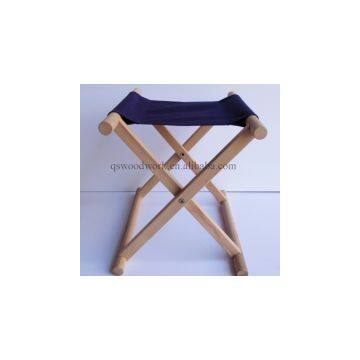 High quality folding chair wood frame w canvas seating