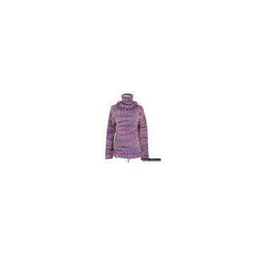 Sell Ladies' Space-Dyed Turtle-Neck Pullover
